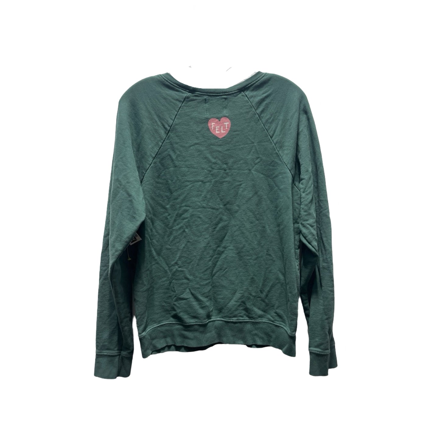 Sweatshirt Crewneck By Clothes Mentor In Green, Size: M