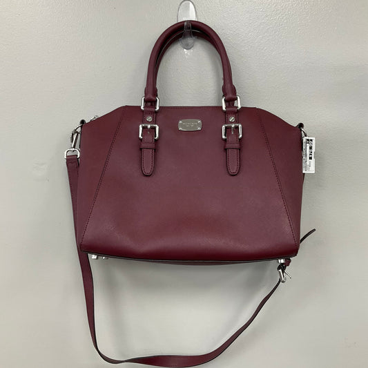 Handbag Designer By Michael Kors In Maroon, Size:Medium