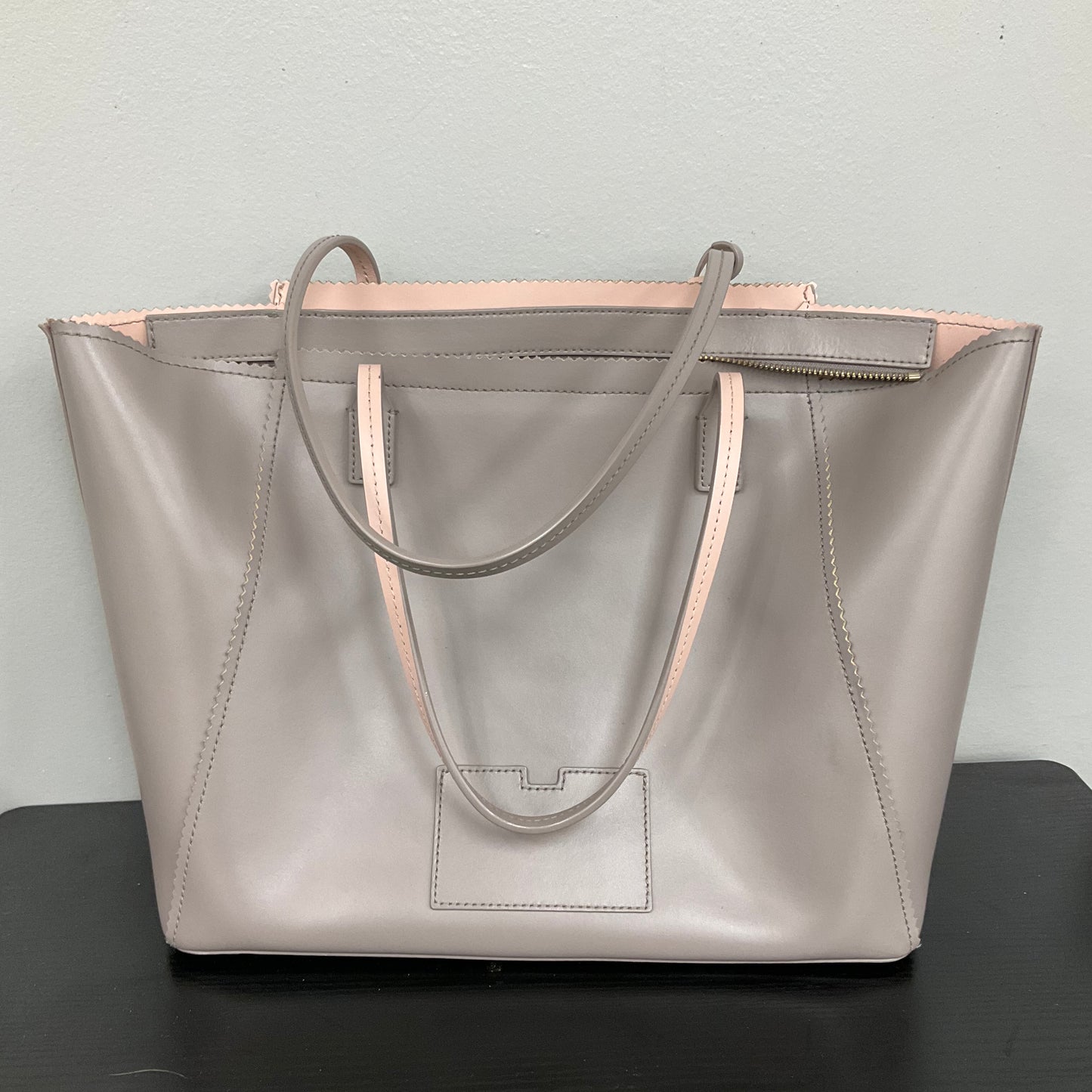 Tote Designer By Kate Spade In Taupe, Size:Large