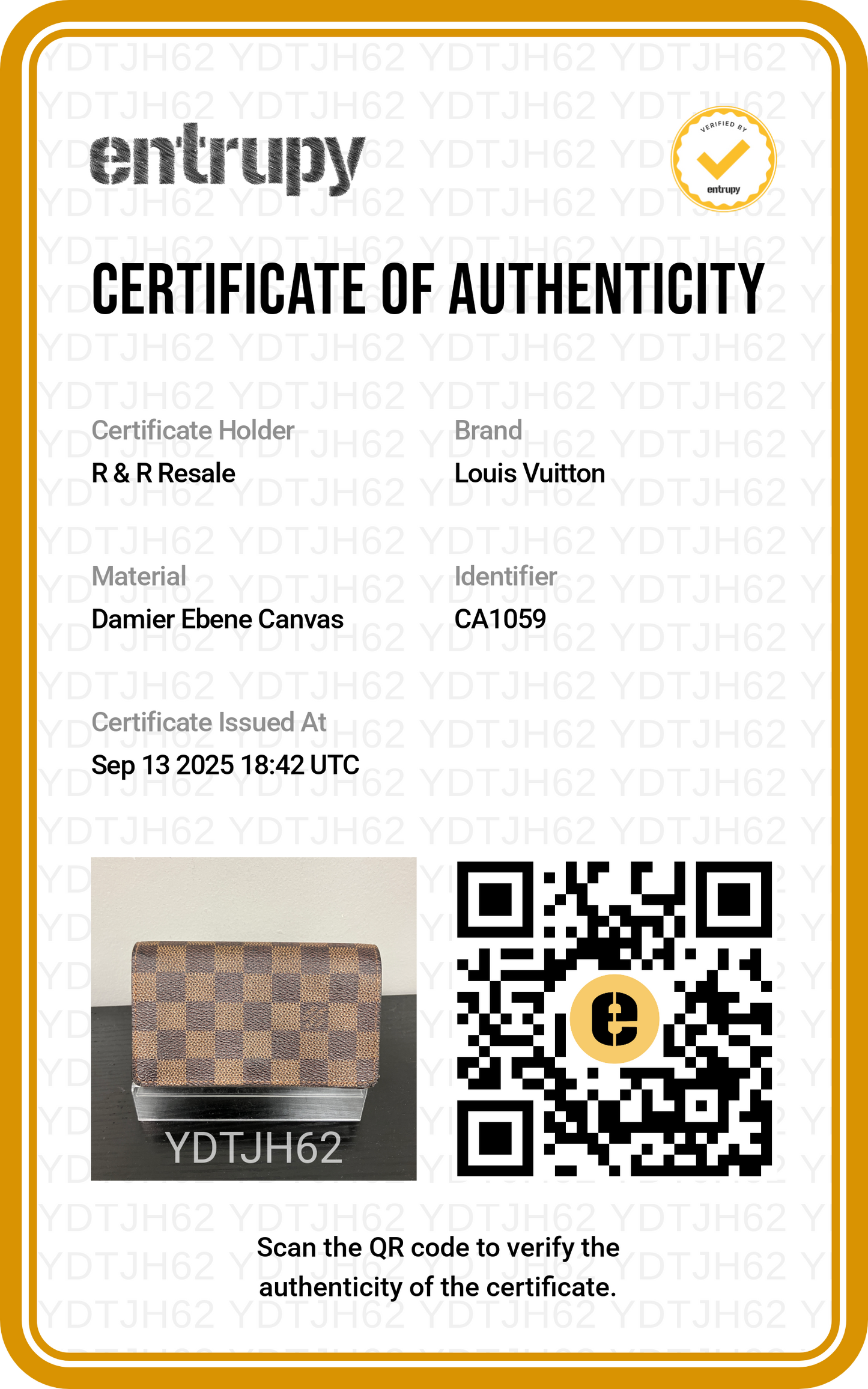 Wallet Luxury Designer By Louis Vuitton In Checkered Pattern, Size:Medium