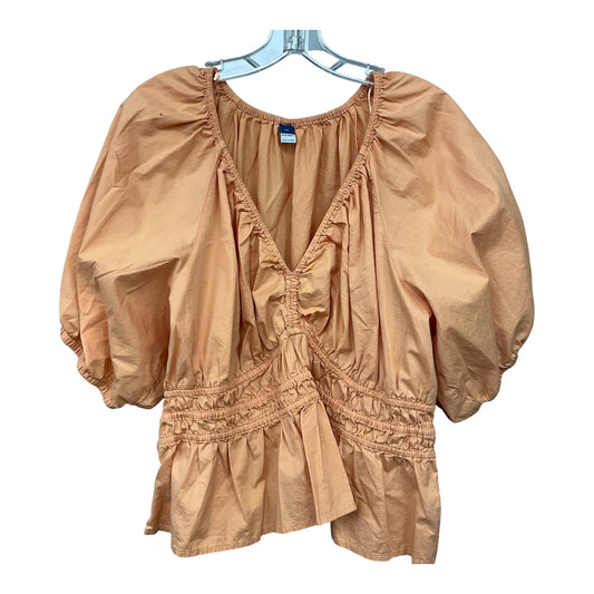 Top 3/4 Sleeve By Old Navy In Orange, Size: Xl