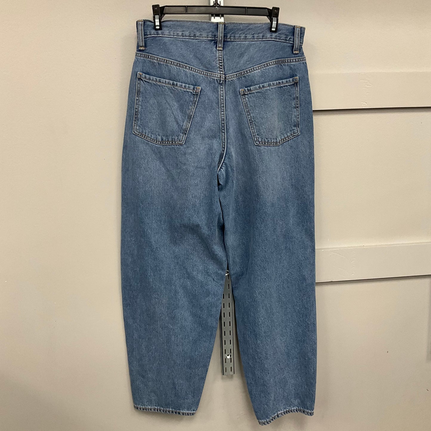 JEANS EXTRA HIGH-RISE BALLOON by OLD NAVY In BLUE DENIM, Size: 10