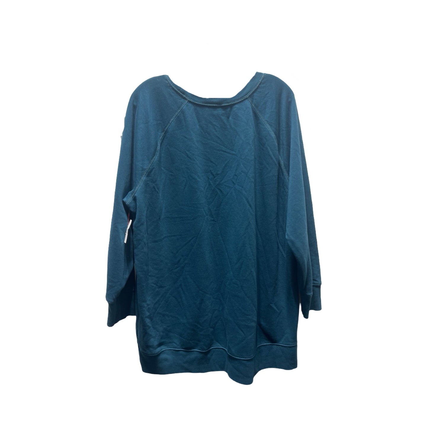 Sweatshirt Crewneck By Old Navy In Teal, Size: Xl