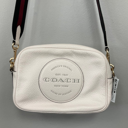 Crossbody Designer By Coach In Cream, Size:Small