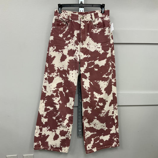 Jeans Wide Leg By Bdg In Animal Print, Size:4