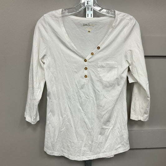 TOP 3/4 SLEEVE DESIGNER by LILLY PULITZER In WHITE, Size: S