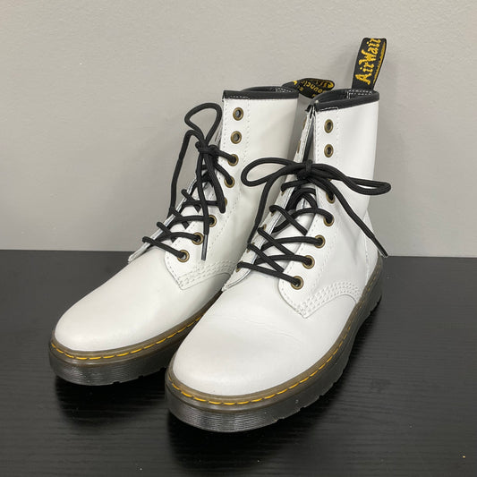 Boots Combat By Dr Martens In White, Size:7