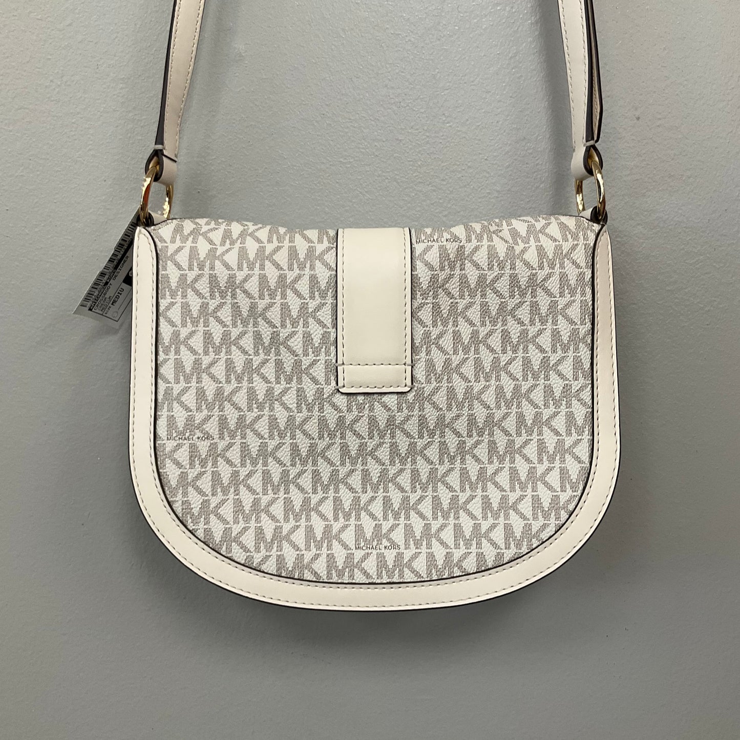 Crossbody Designer By Michael Kors In Cream, Size:Medium