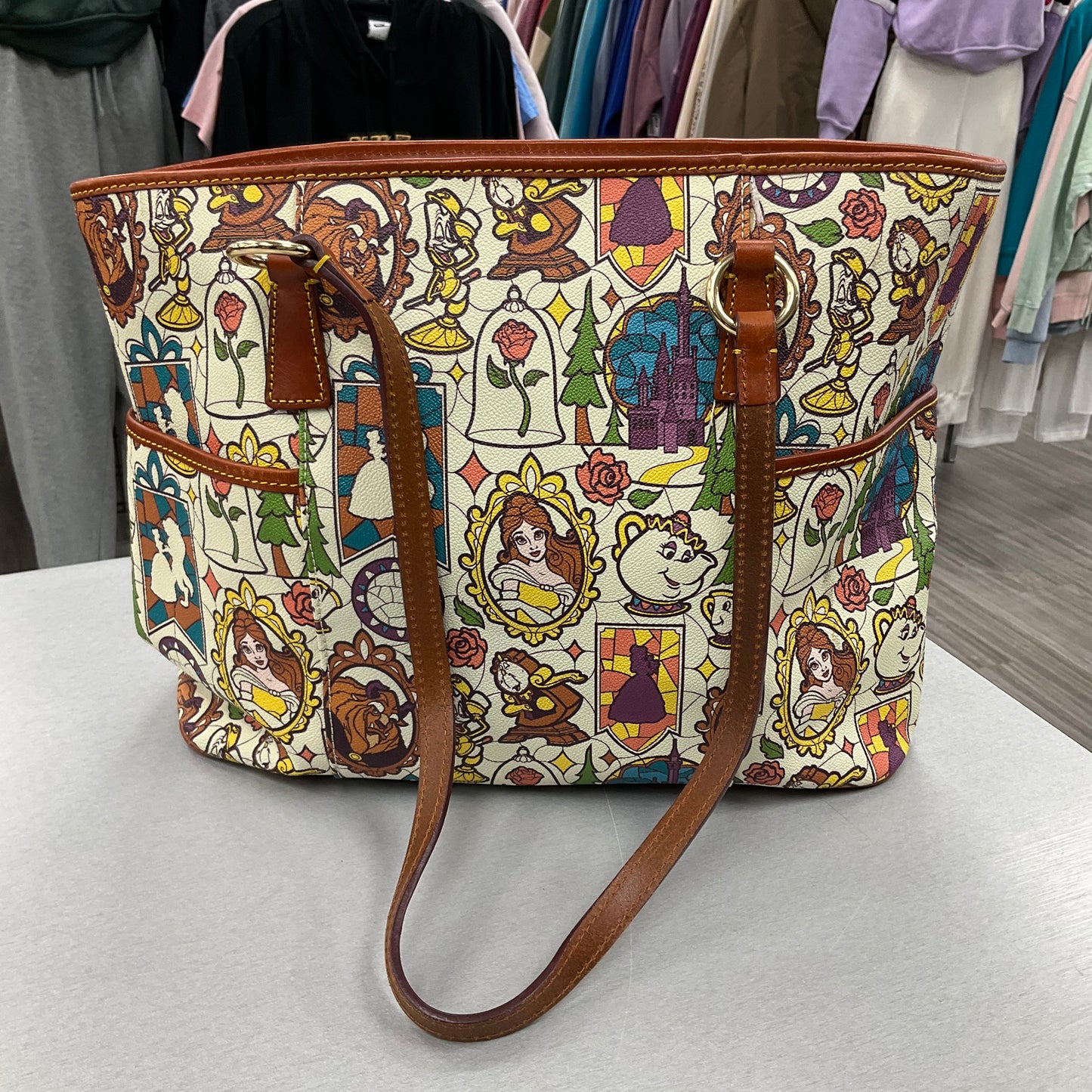 Handbag Designer By Dooney And Bourke In Multi, Size:Medium