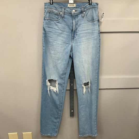 JEANS STRAIGHT by MADEWELL In BLUE DENIM, Size: 6