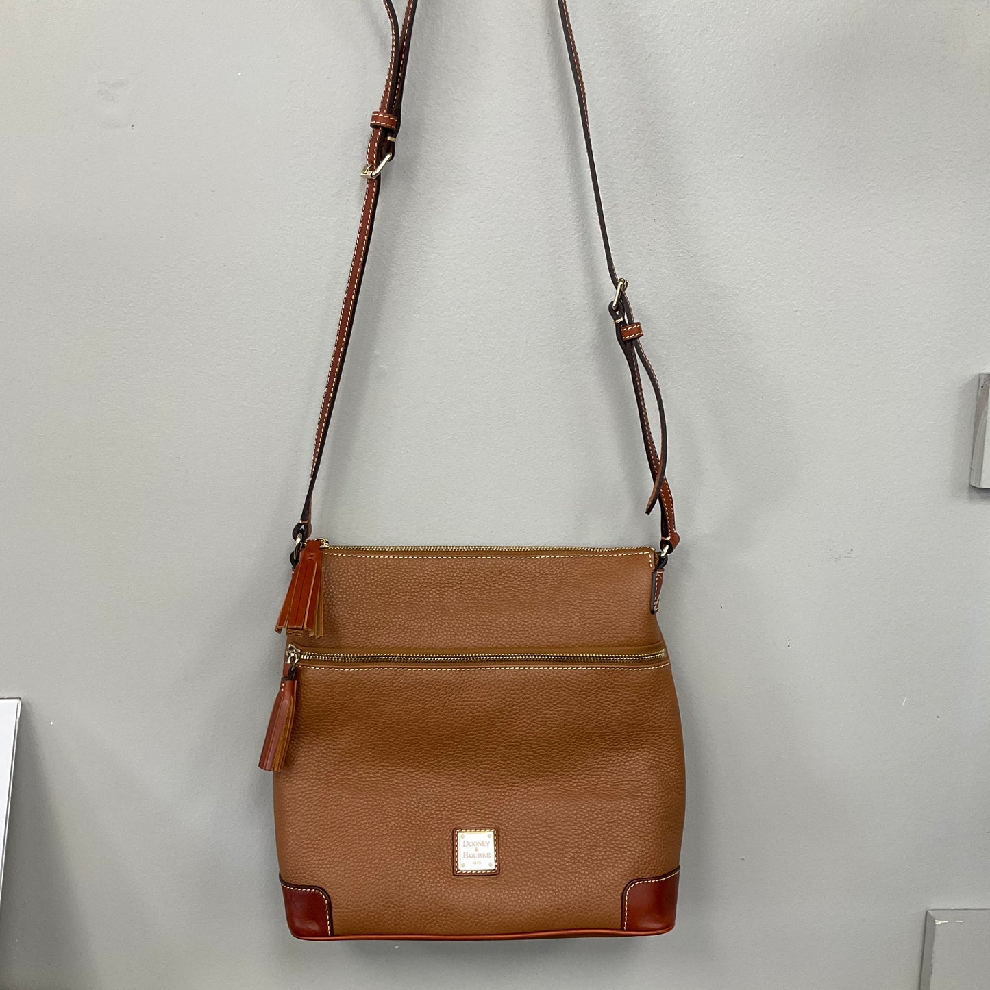 Crossbody Designer By Dooney And Bourke In Brown, Size:Large