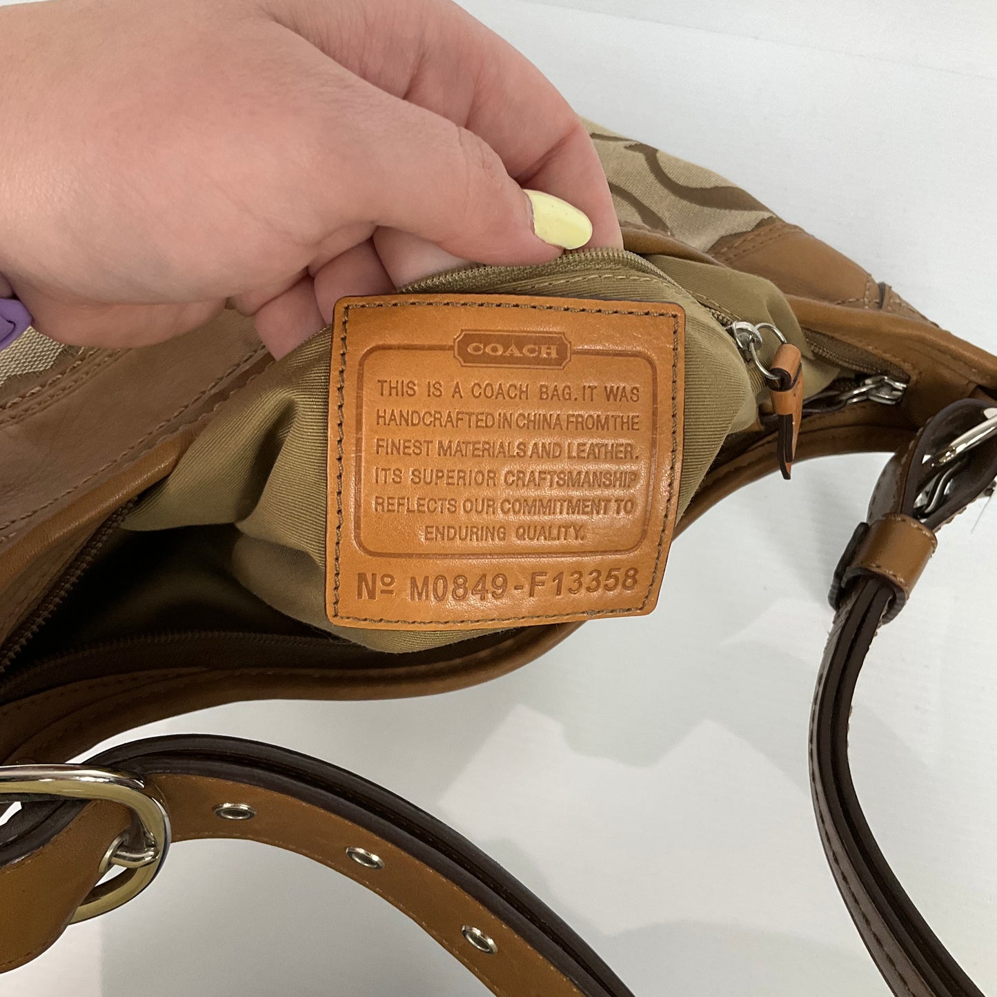 Handbag Designer By Coach, Size: Medium