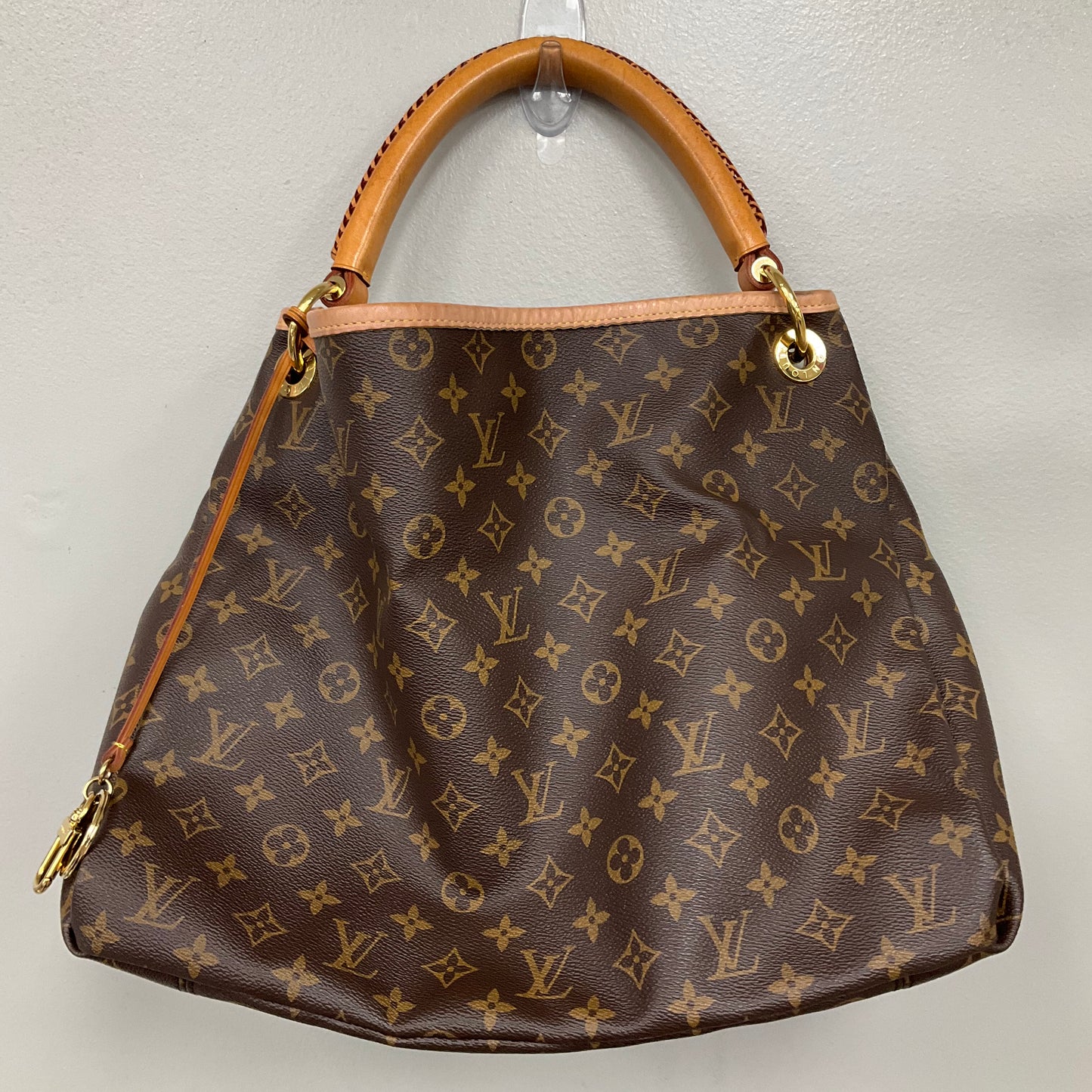 Handbag Luxury Designer By Louis Vuitton In Brown, Size:Large