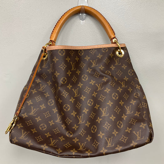 Handbag Luxury Designer By Louis Vuitton In Brown, Size:Large