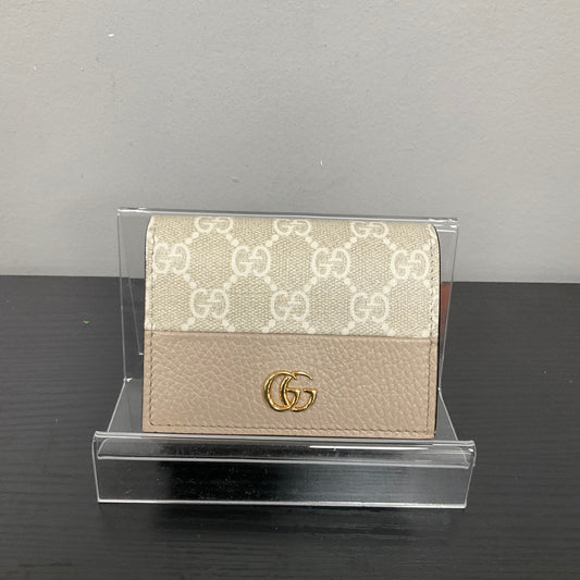 Wallet Luxury Designer By Gucci In Cream, Size:Small