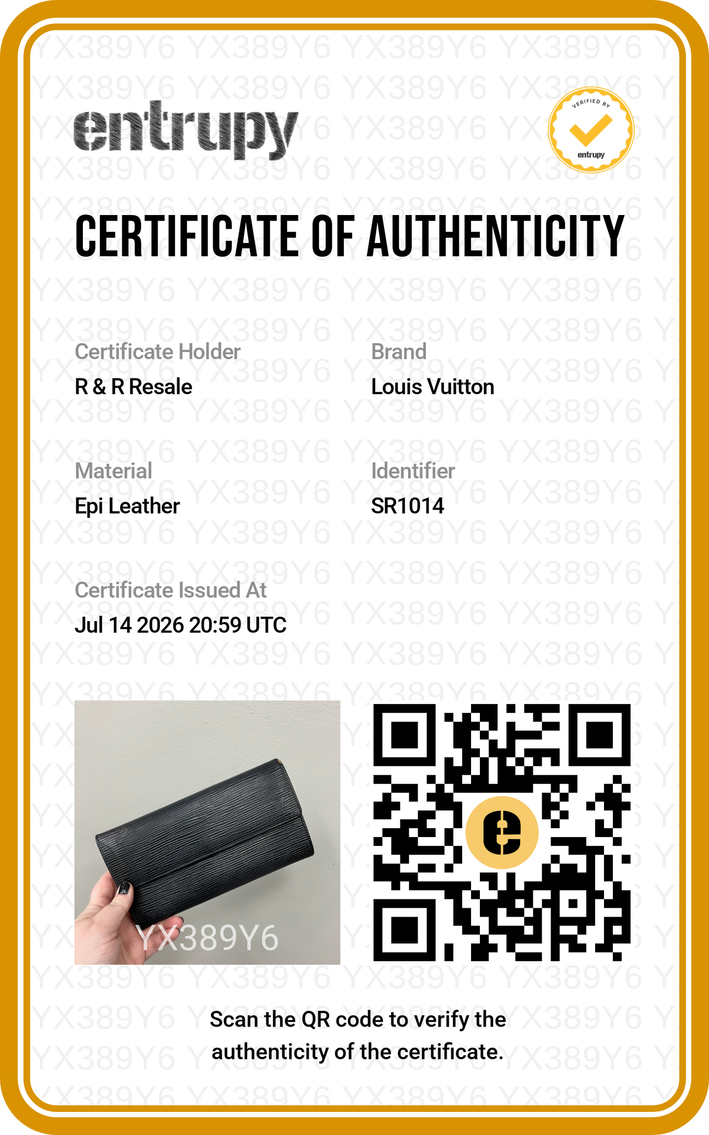 Epi Wallet Luxury Designer By Louis Vuitton, Size: Medium