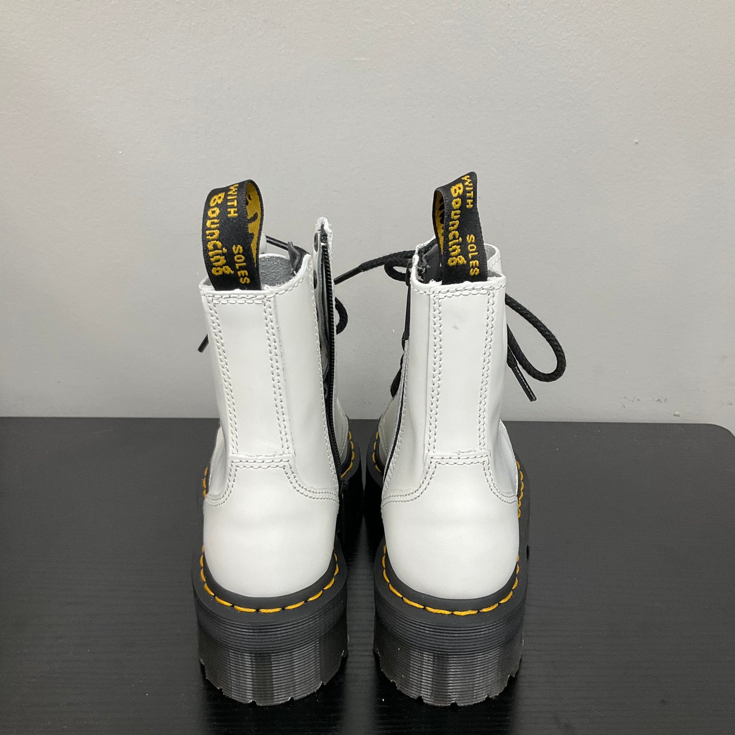 BOOTS COMBAT by DR MARTENS In WHITE, Size: 5
