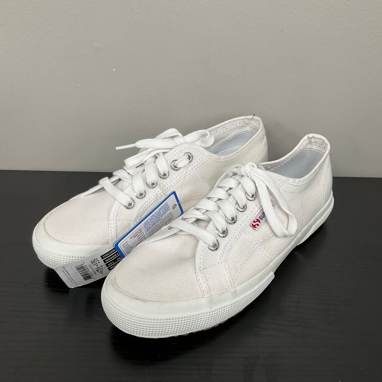 SHOES SNEAKERS by SUPERGA In WHITE, Size: 8.5