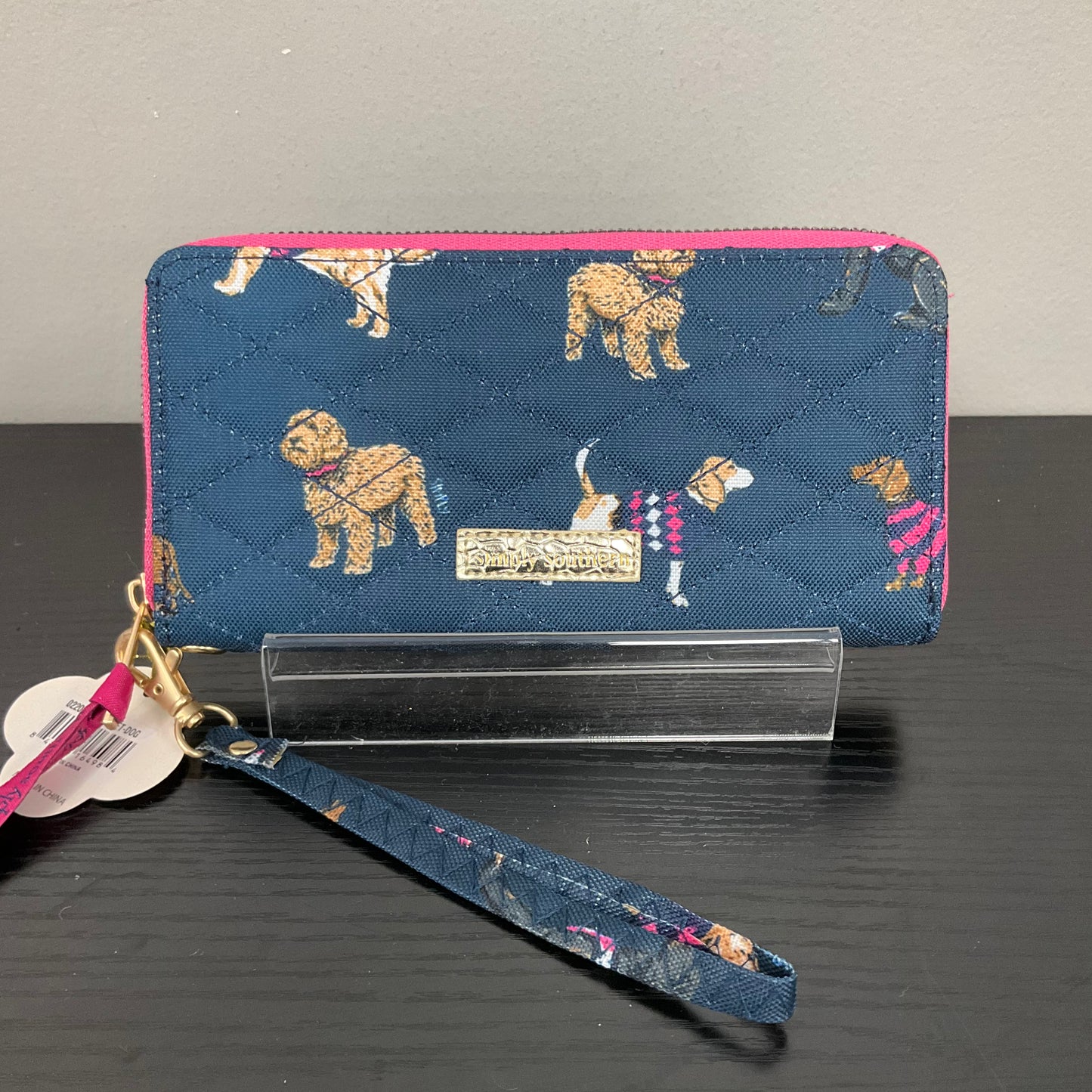 WALLET by SIMPLY SOUTHERN In BLUE & PINK, Size: MEDIUM