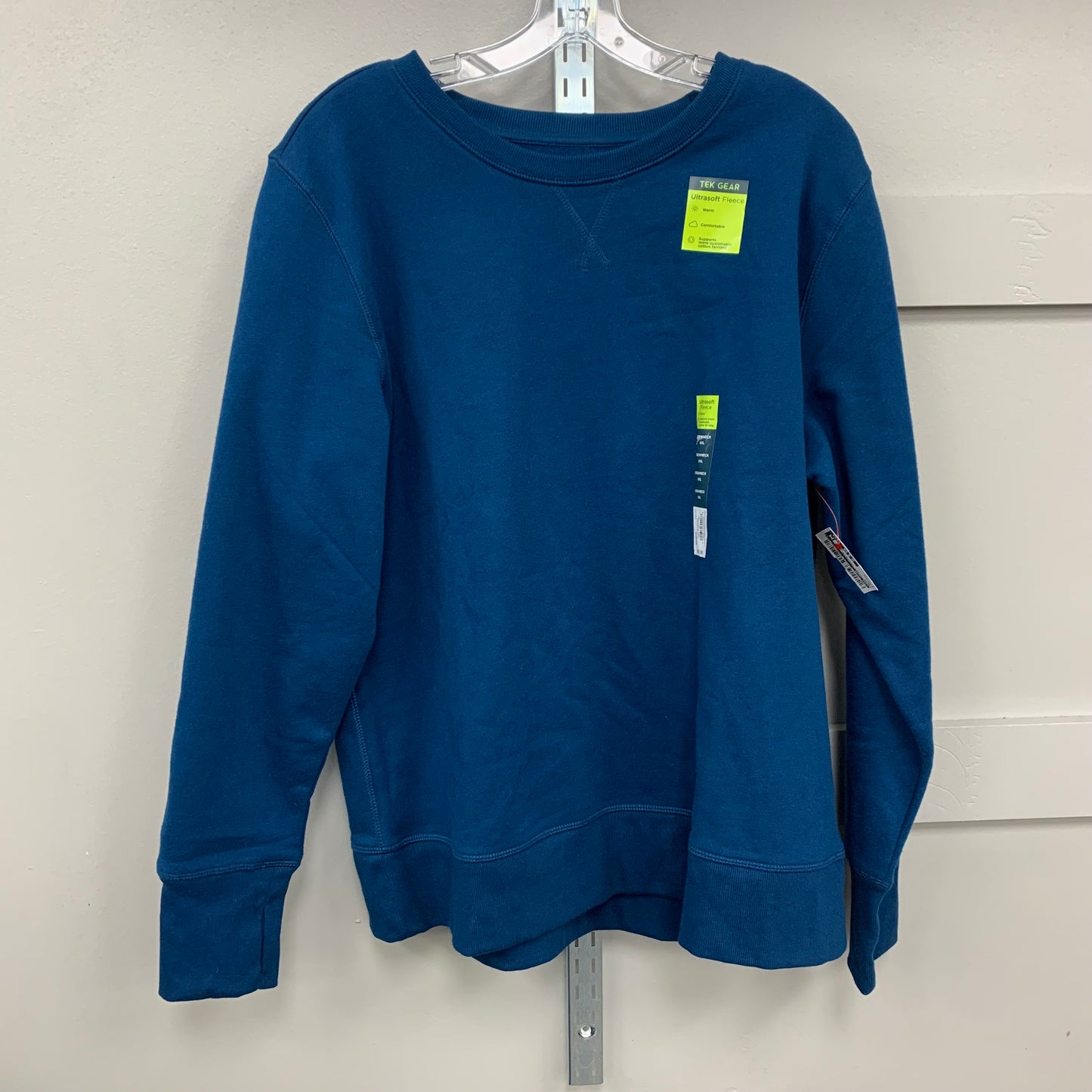 Sweatshirt Crewneck By Tek Gear In Blue, Size:Xxl