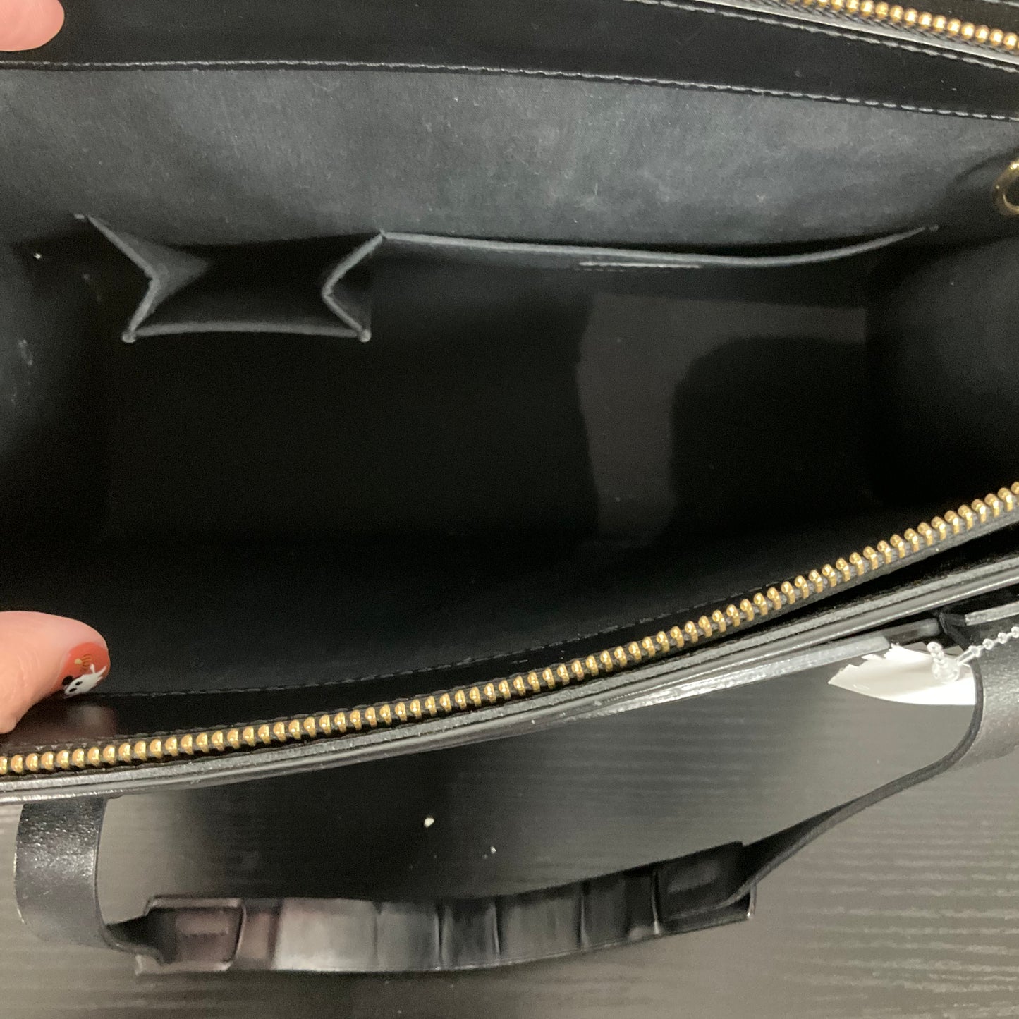Handbag Luxury Designer By Louis Vuitton In Black, Size:Medium