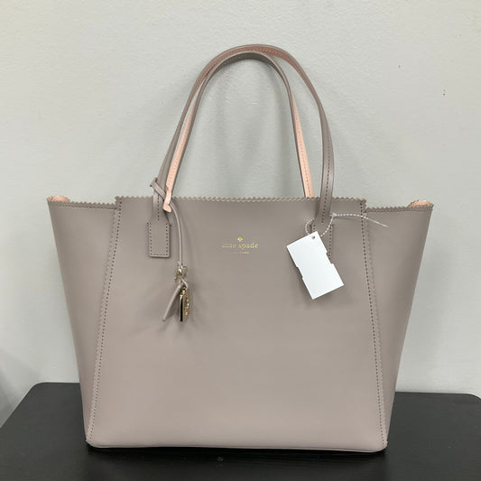 Tote Designer By Kate Spade In Taupe, Size:Large