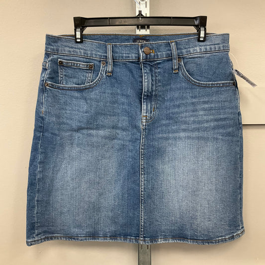 SKIRT MINI & SHORT by J. CREW In BLUE DENIM, Size: 6