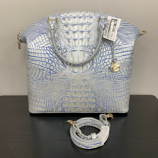 Handbag Designer By Brahmin In Blue & Silver, Size:Medium