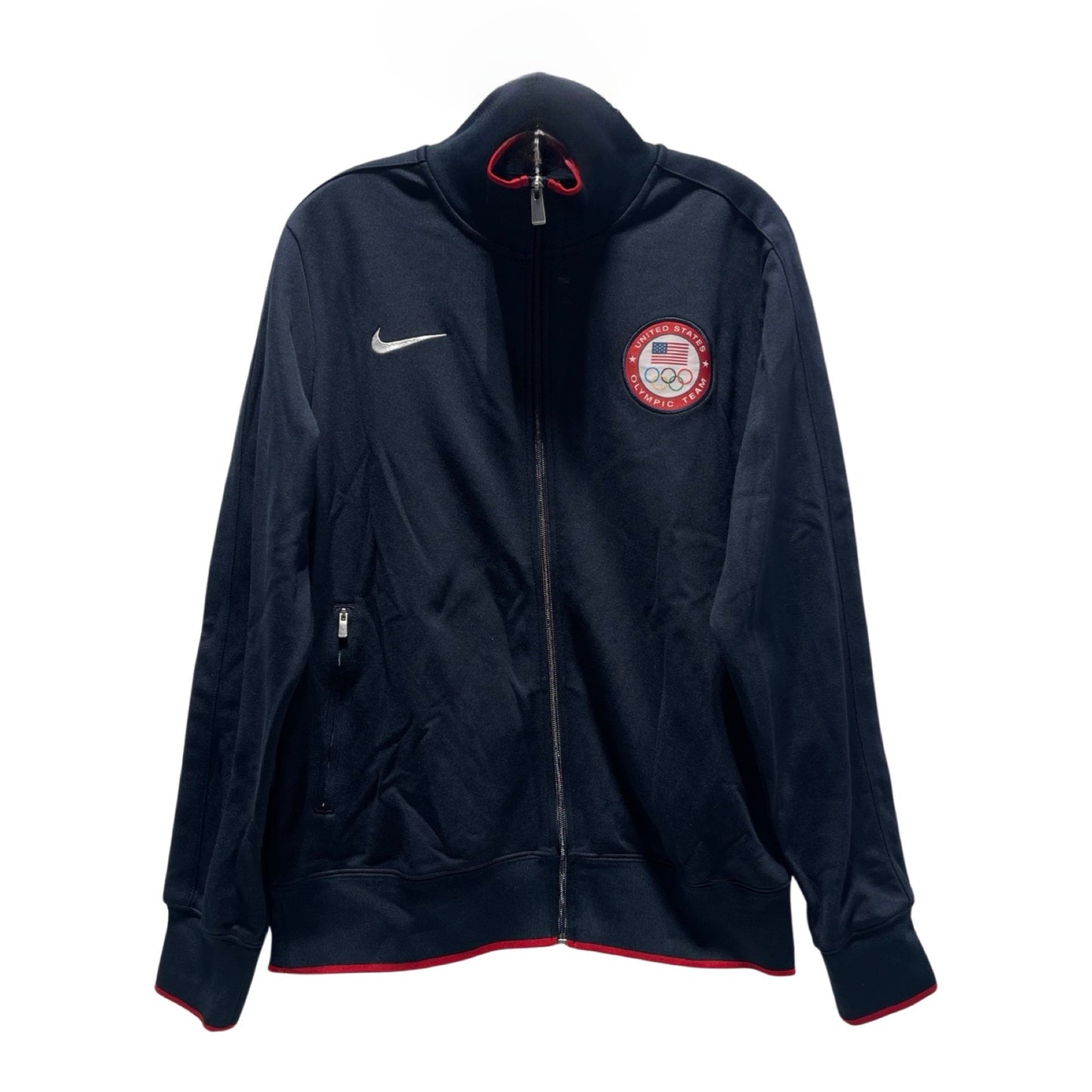 Athletic Jacket By Nike Apparel  Size: L